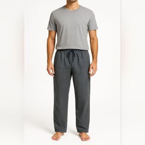 Calvin Klein Bluish Gray Logo Cotton Loungewear Pants M Minimalist Casual Weeken